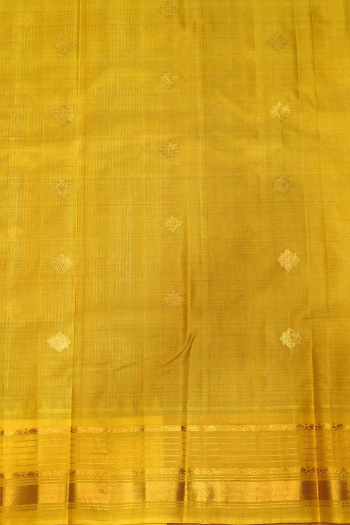 Gadwal pure silk saree in onion pink in fine checks  with  gold  buttis