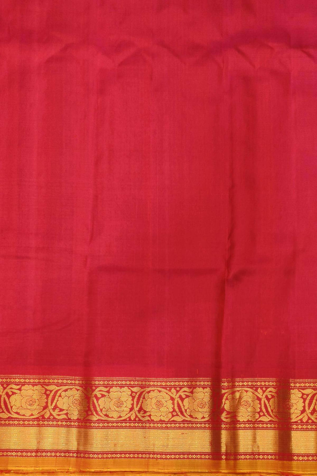 Gadwal pure silk saree in navy blue in fine checks  with meena gold  buttis