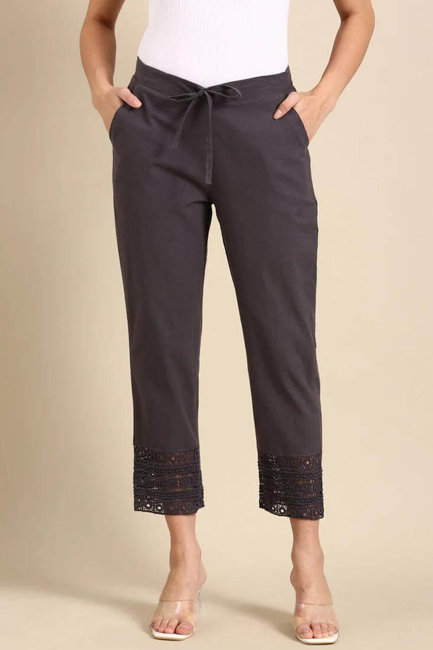 Crochet cotton pants
