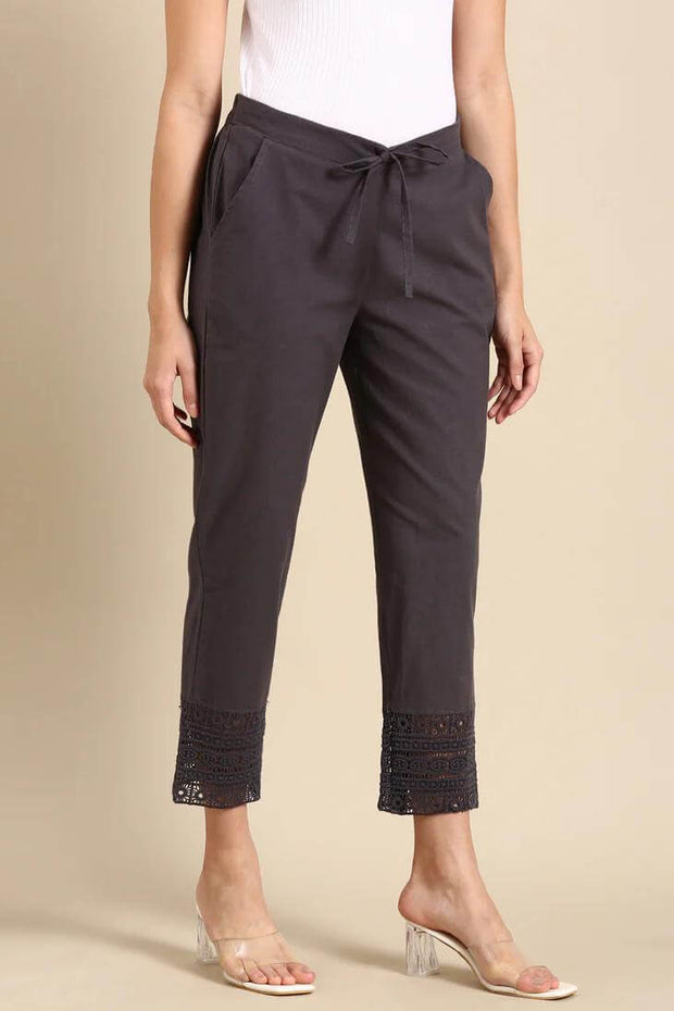 Crochet cotton pants