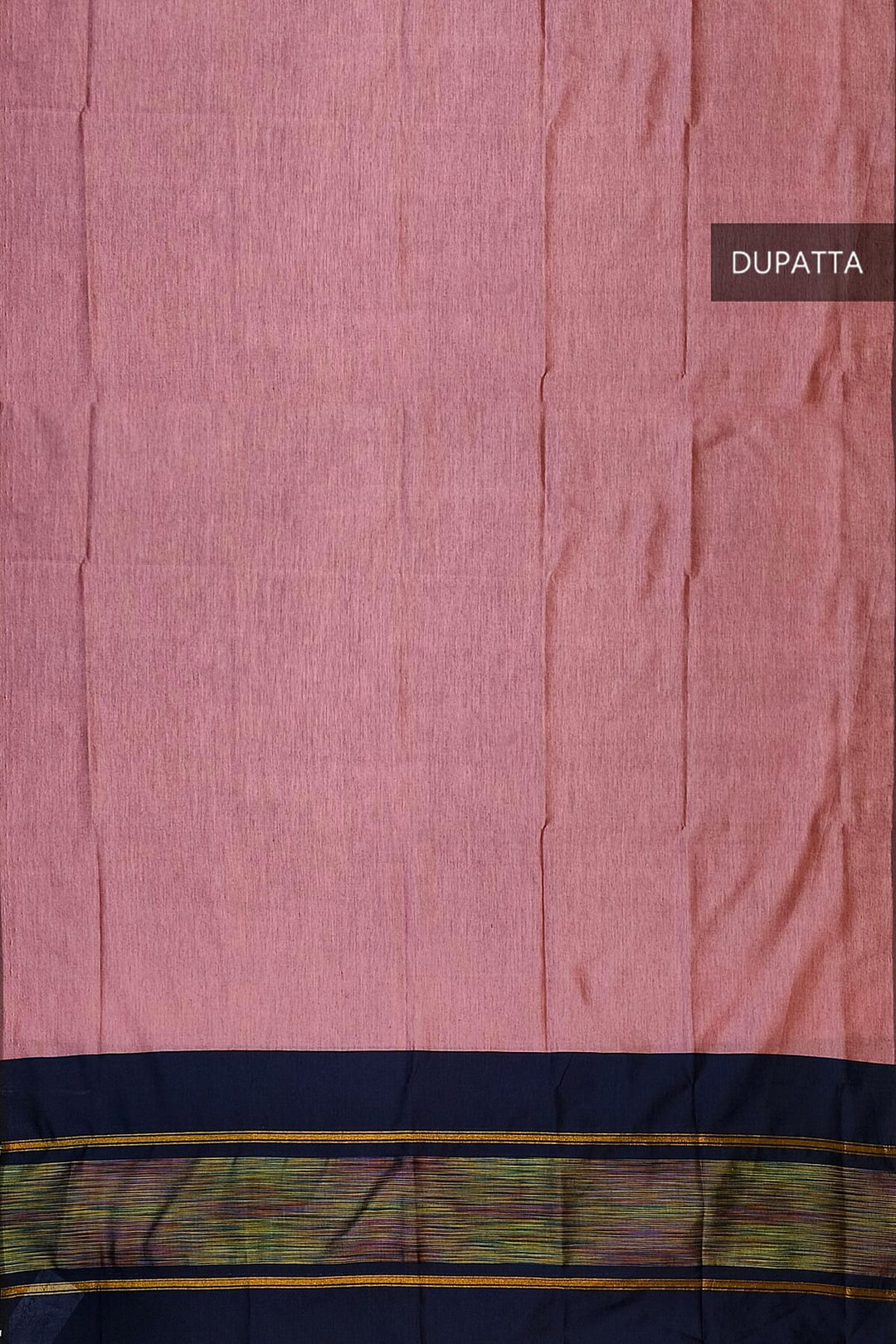 Handloom ikat silk cotton salwar suit material in navy blue