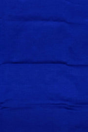Handloom ikat silk cotton salwar suit material in teal blue