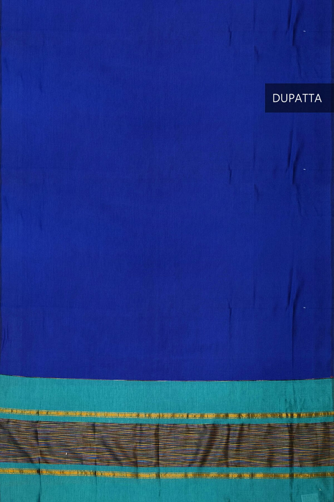 Handloom ikat silk cotton salwar suit material in teal blue