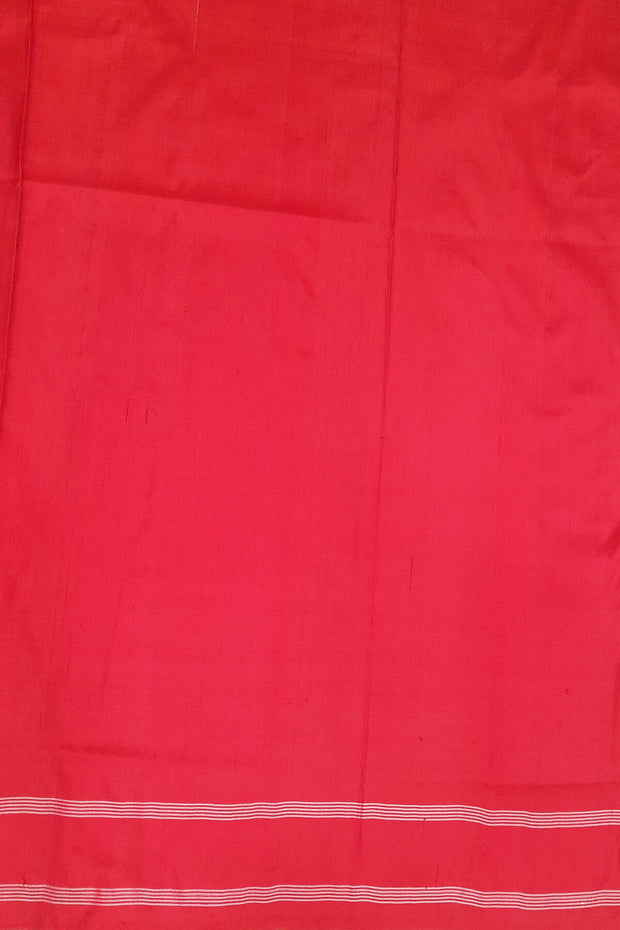 Ikat pure silk saree in black  in navratan pattern