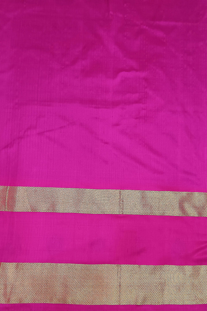 Handwoven Ikat pure silk saree in blue with diagonal lines and floral  motifs in skirt border.
