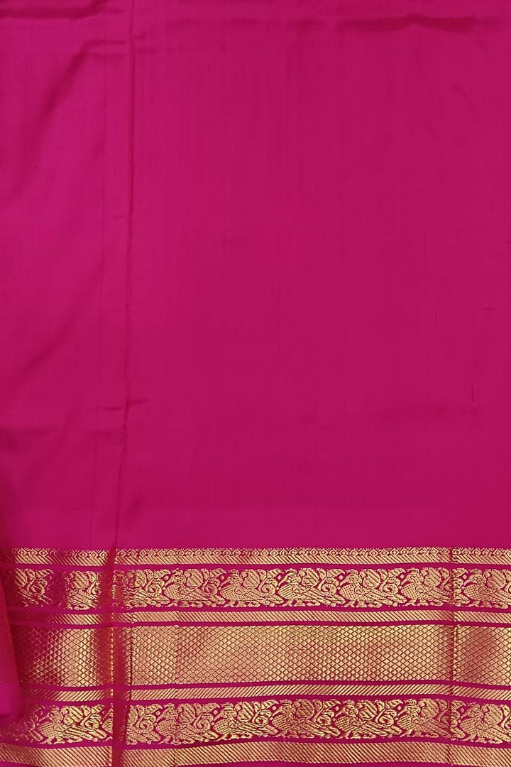 Handwoven ikat pure silk saree in black in navratan pattern
