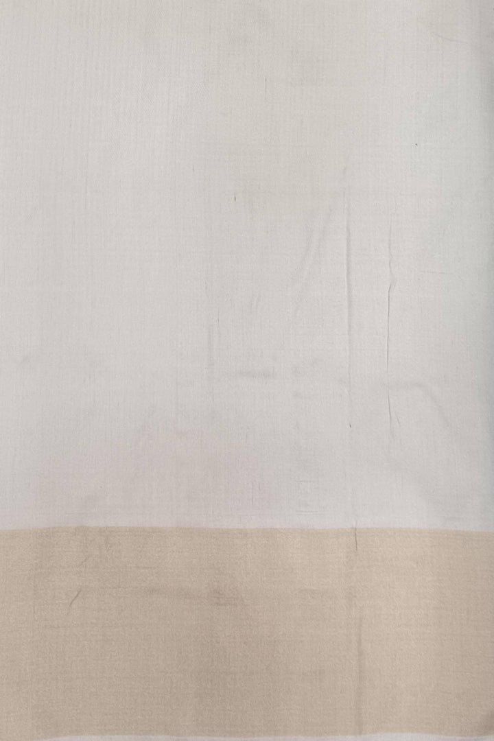 Handwoven ikat pure silk saree in dark green with small motifs