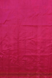 Ikkat pure silk saree in blue with forest pattern