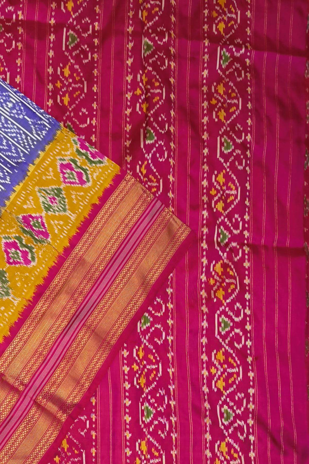 Ikkat pure silk saree in lavender