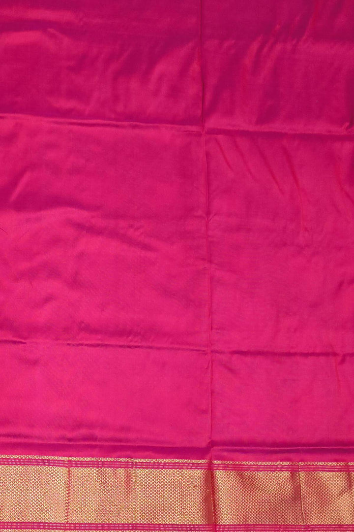 Ikkat pure silk saree in magenta