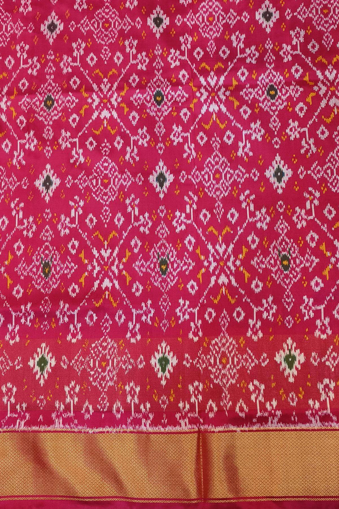 Ikkat pure silk saree in teal