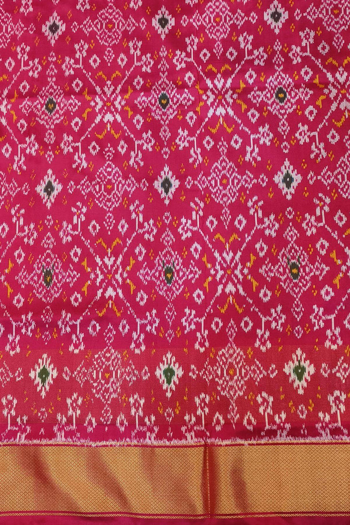 Ikkat pure silk saree in teal