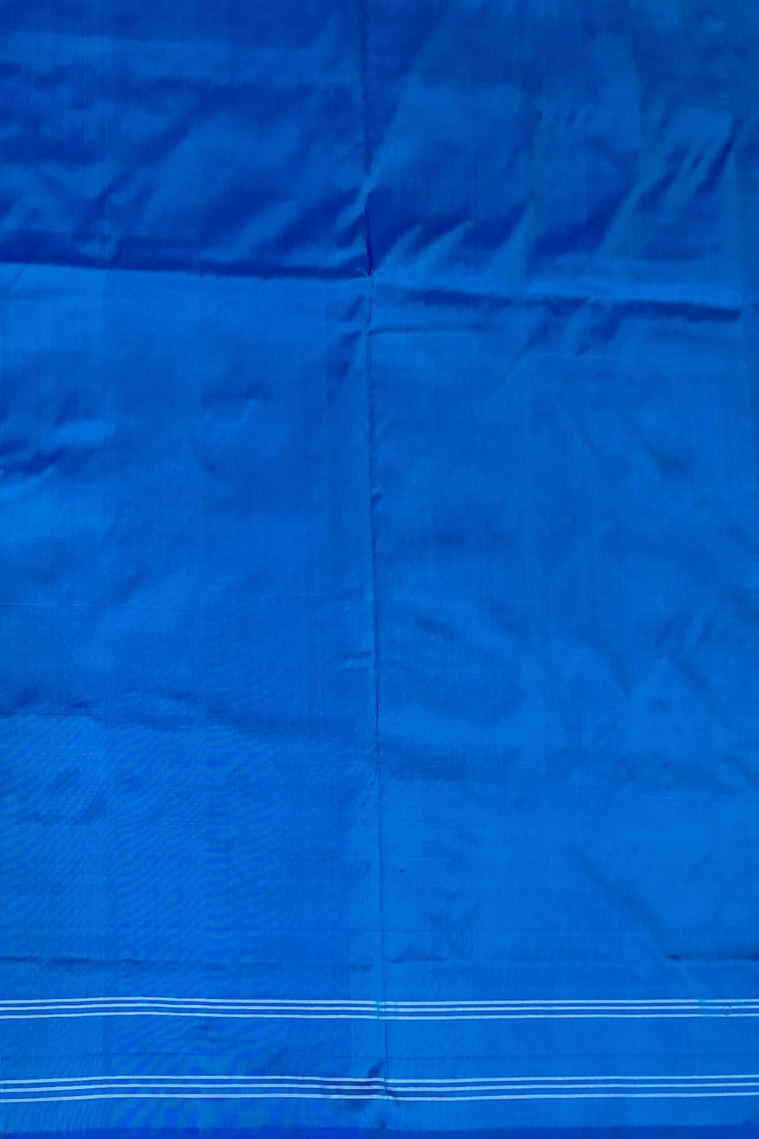 Ikkat pure silk saree in royal blue