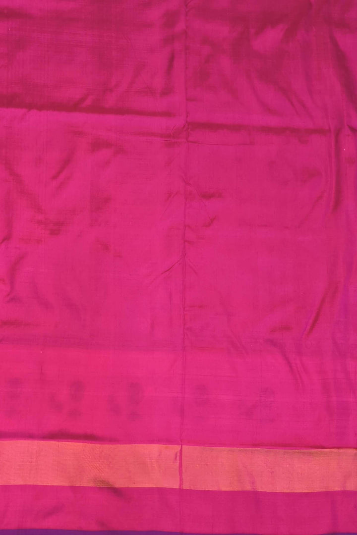 Ikkat pure silk saree in deep purple