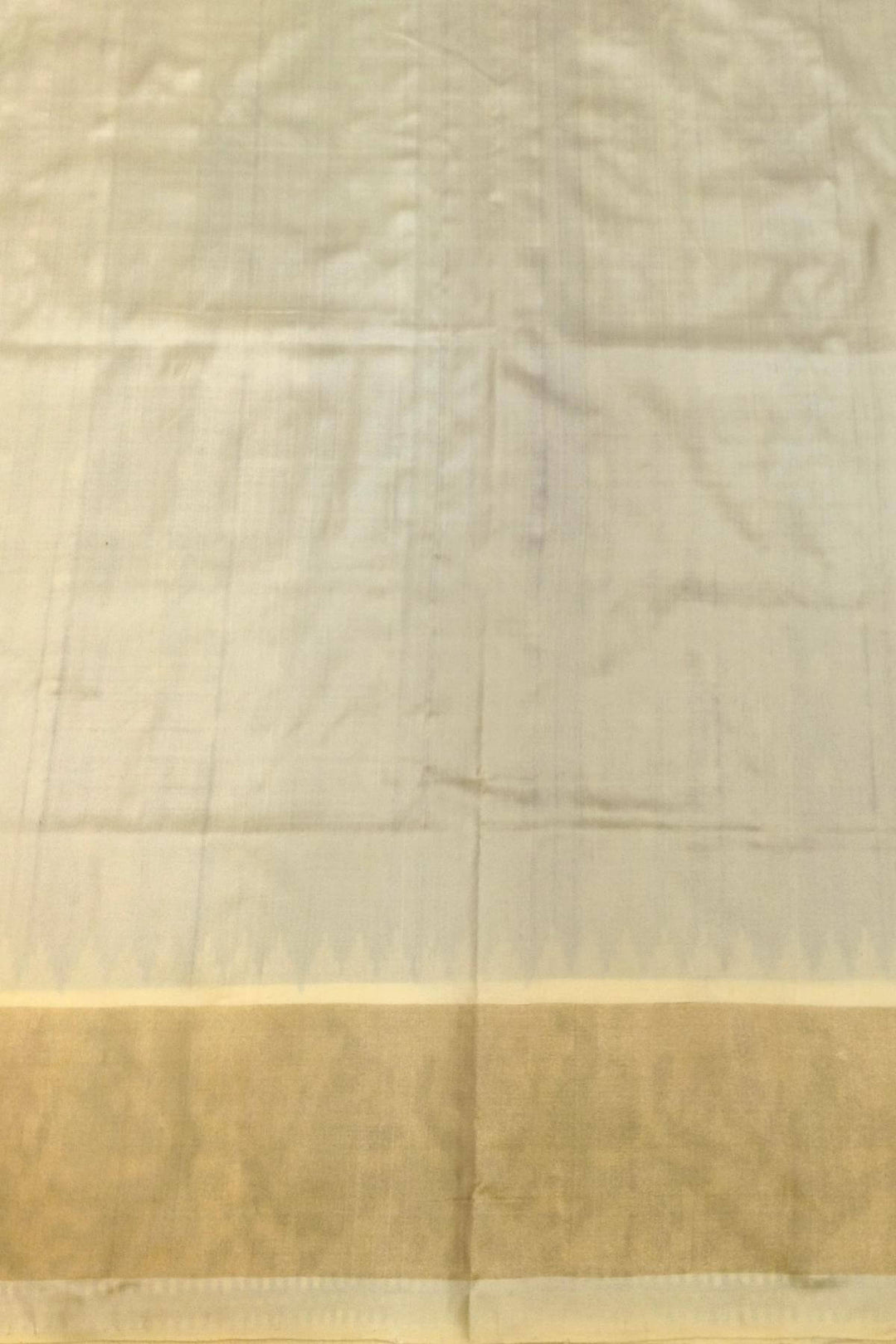 Handwoven Ikat pure silk saree in cobalt blue with small motifs