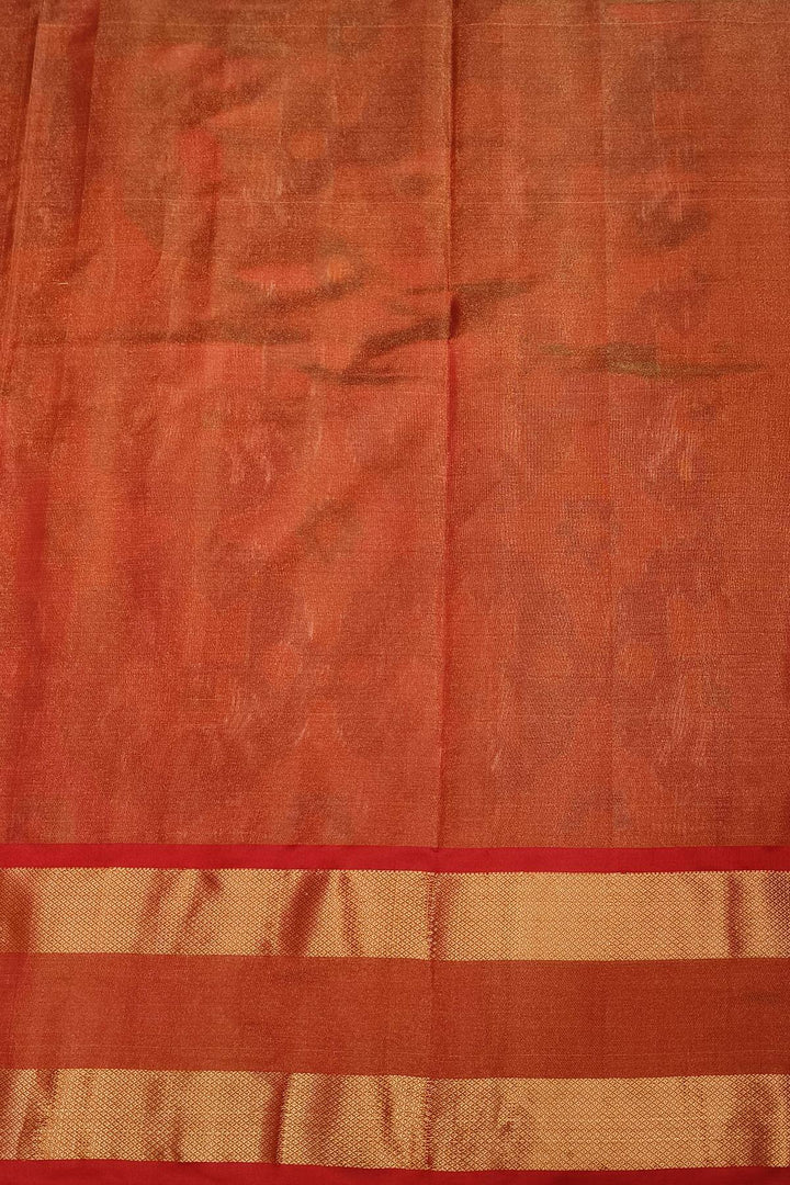 Ikat  silk tissue saree in wine in  chhabadi kunj