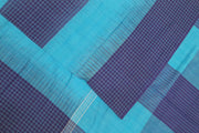 Handwoven ikat  cotton saree in blue