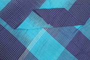 Handwoven ikat  cotton saree in blue