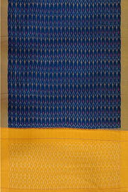 Ikat pure cotton saree in navy blue