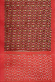 Ikat pure cotton saree in maroon