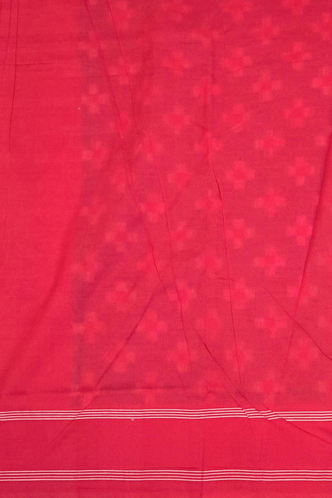 Handwoven double ikkat pure cotton saree in blue