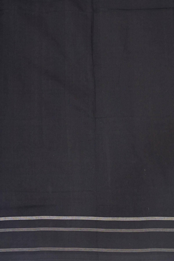Handwoven double ikkat telia  pure cotton saree in blue