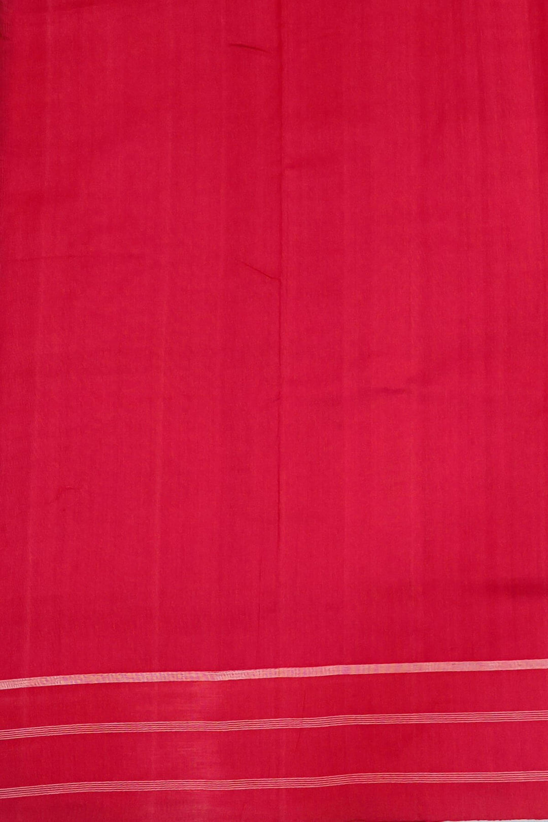 handwoven double ikkat telia  pure cotton saree in red
