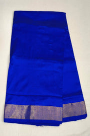 Kanchi pure silk saree in  blue  ( 9 yards)