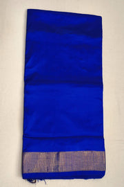 Kanchi pure silk saree in  blue  ( 9 yards)