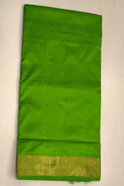 Kanchi pure silk saree in green  ( 9 yards)
