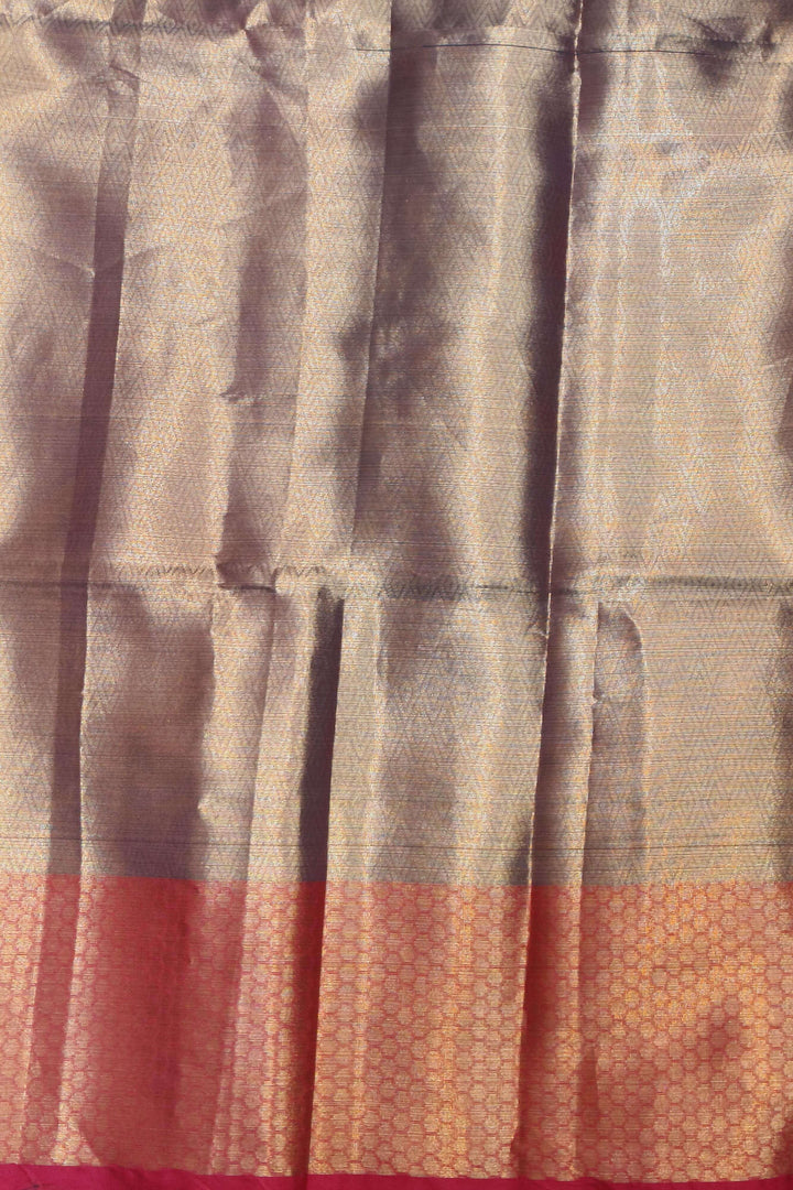 Muslin organza saree in sky blue  & pink  in jamdani weave