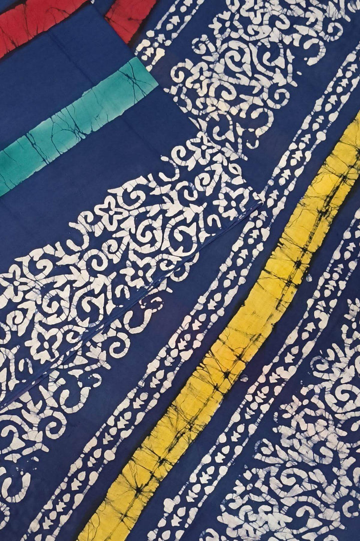 Jaipur mul cotton saree in multicolour