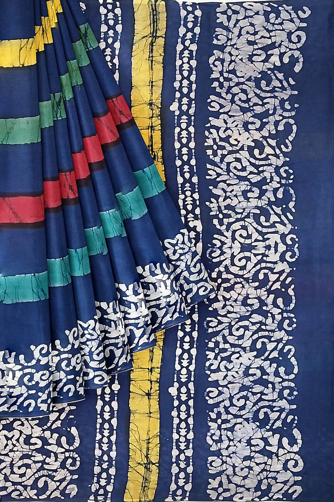 Jaipur mul cotton saree in multicolour