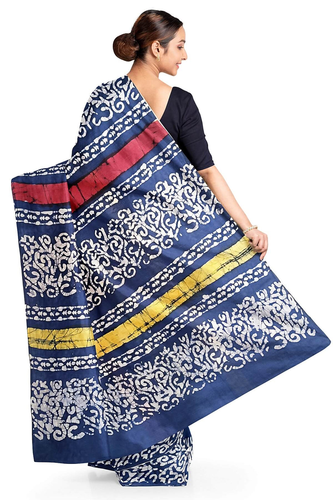 Jaipur mul cotton saree in multicolour