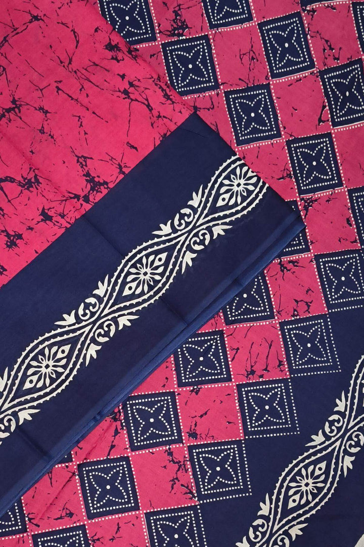 Jaipur mul cotton saree in pink