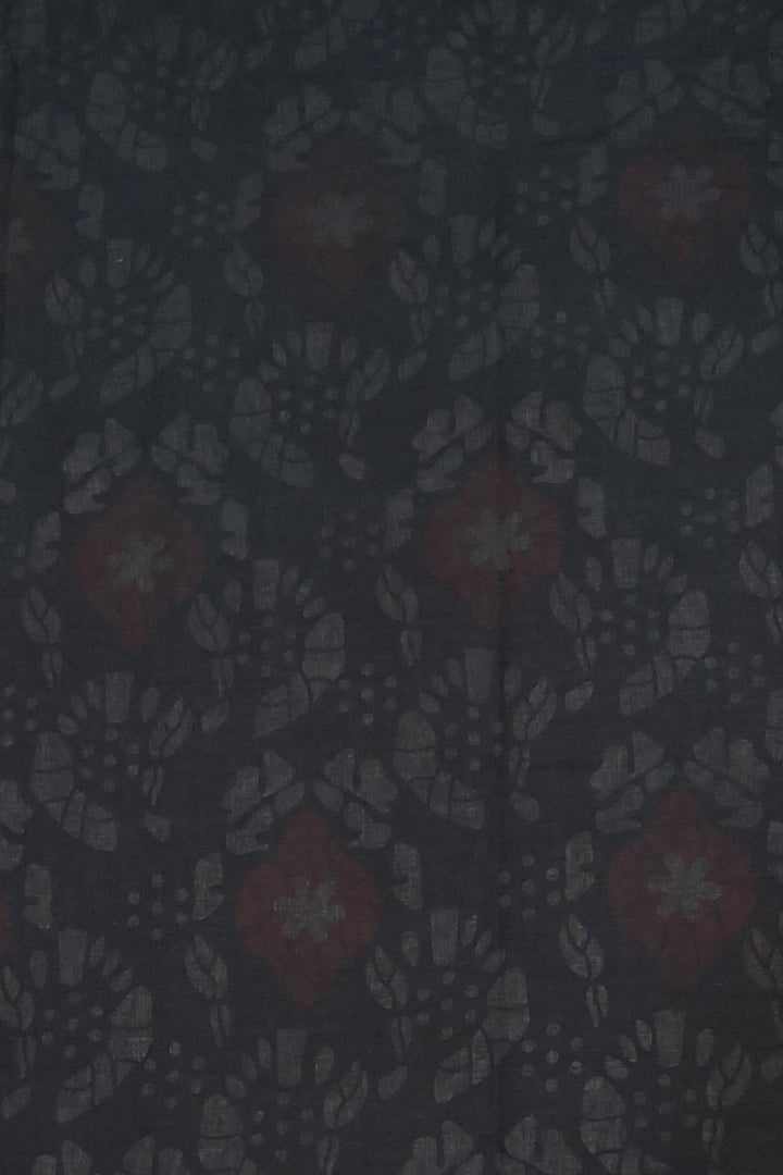 Jaipur  mul cotton saree  in navy blue