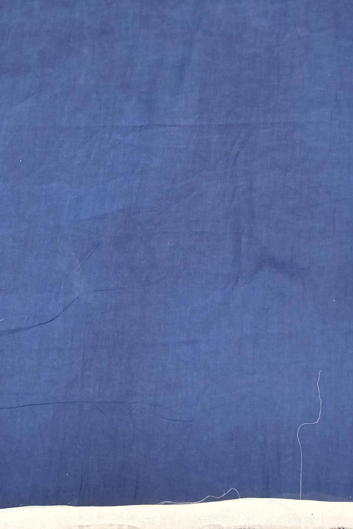 Jaipur mul cotton in indigo with floral motifs