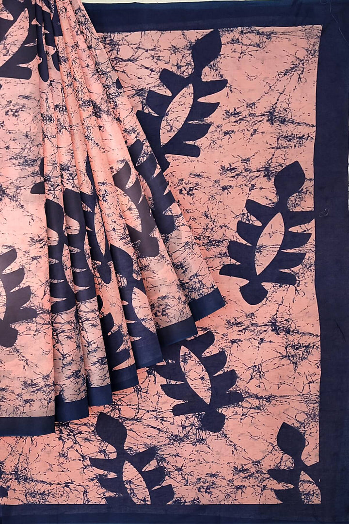 Jaipur mul cotton saree in blush  pink