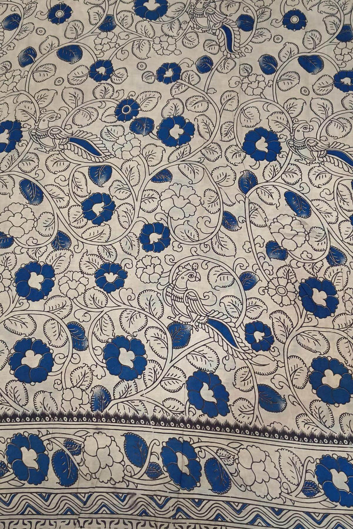 Printed  kalamkari pure cotton saree in pink