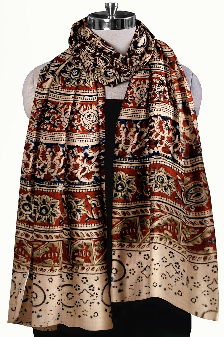 Kalamkari cotton stole