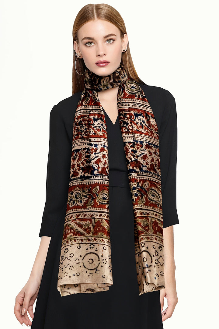 Kalamkari cotton stole
