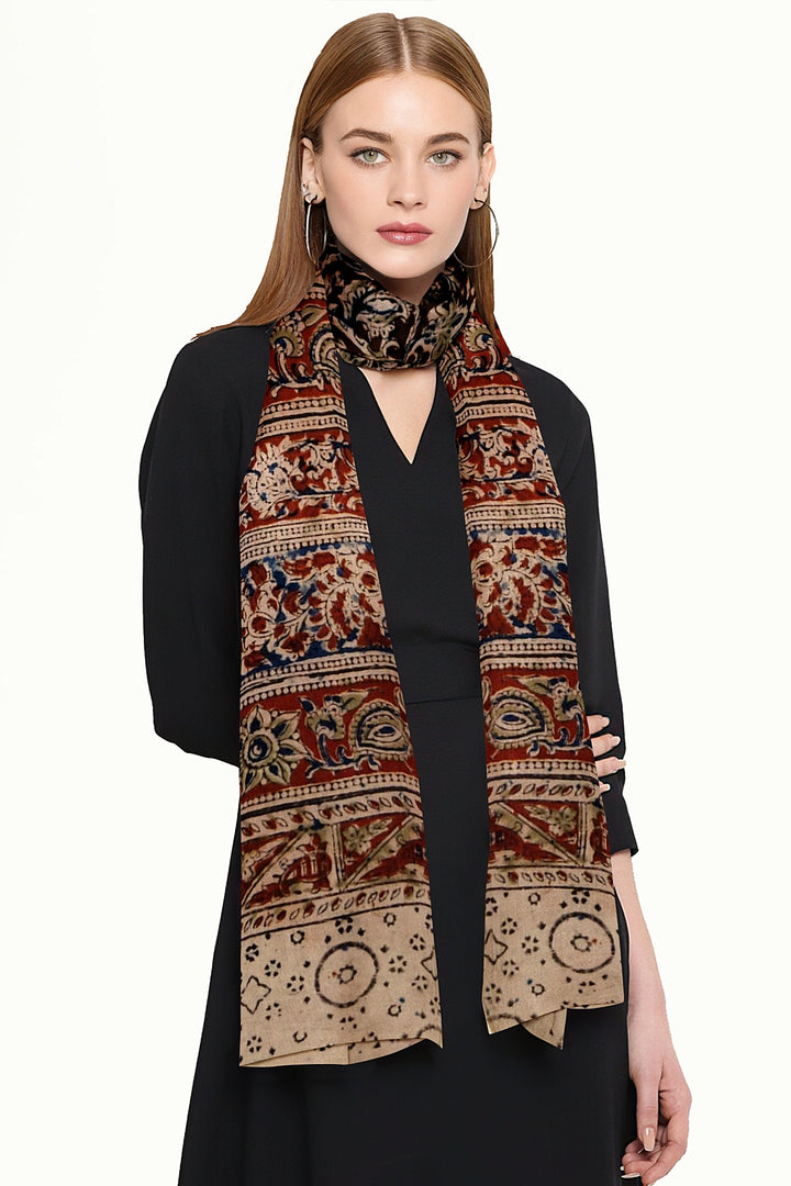 Kalamkari cotton stole