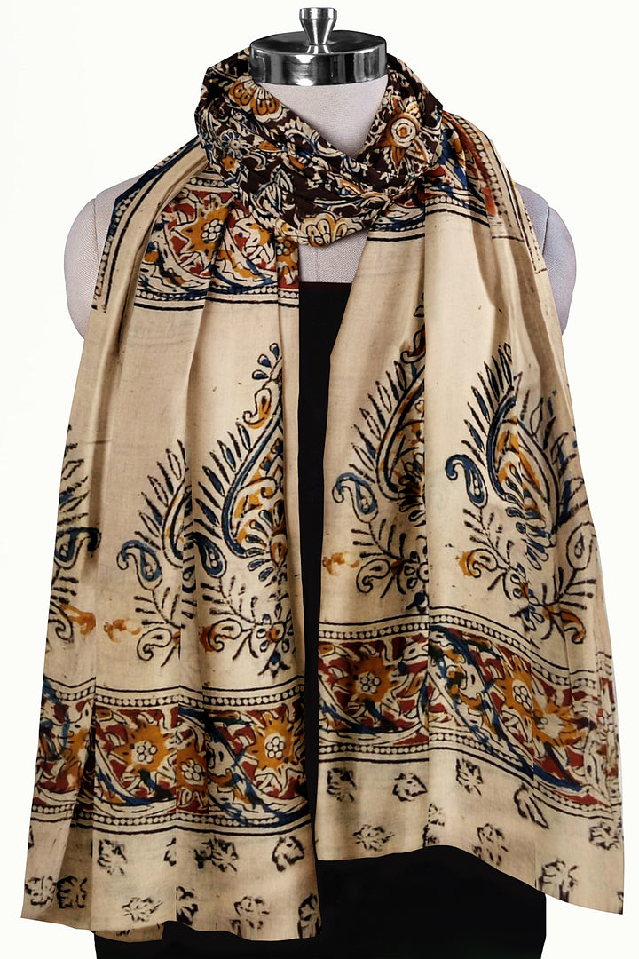 Kalamkari cotton stole