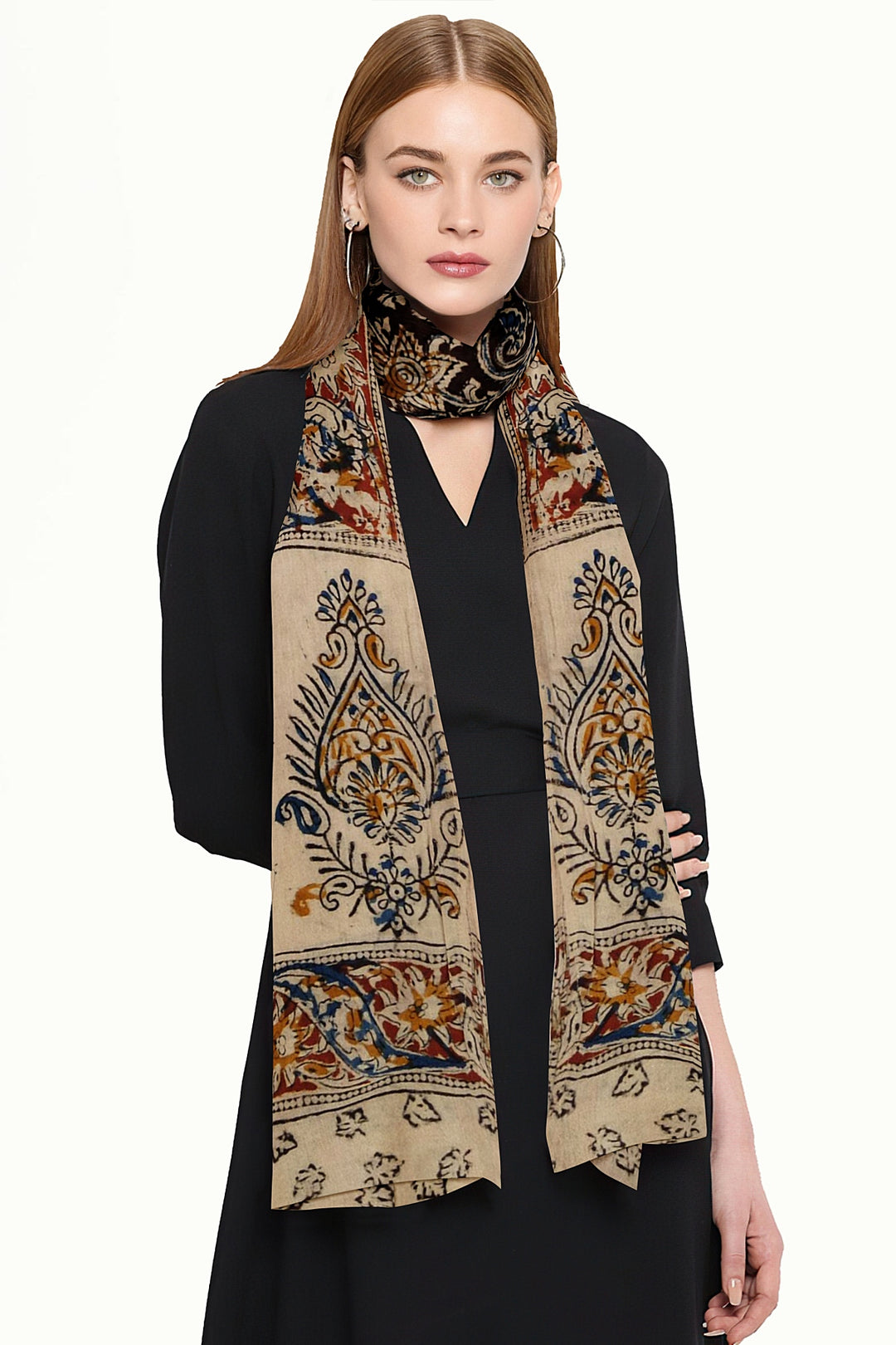 Kalamkari cotton stole