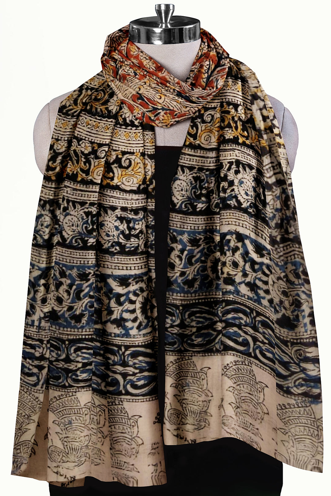 Kalamkari cotton stole