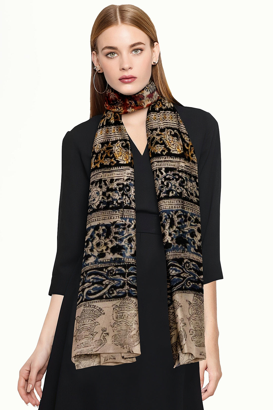 Kalamkari cotton stole