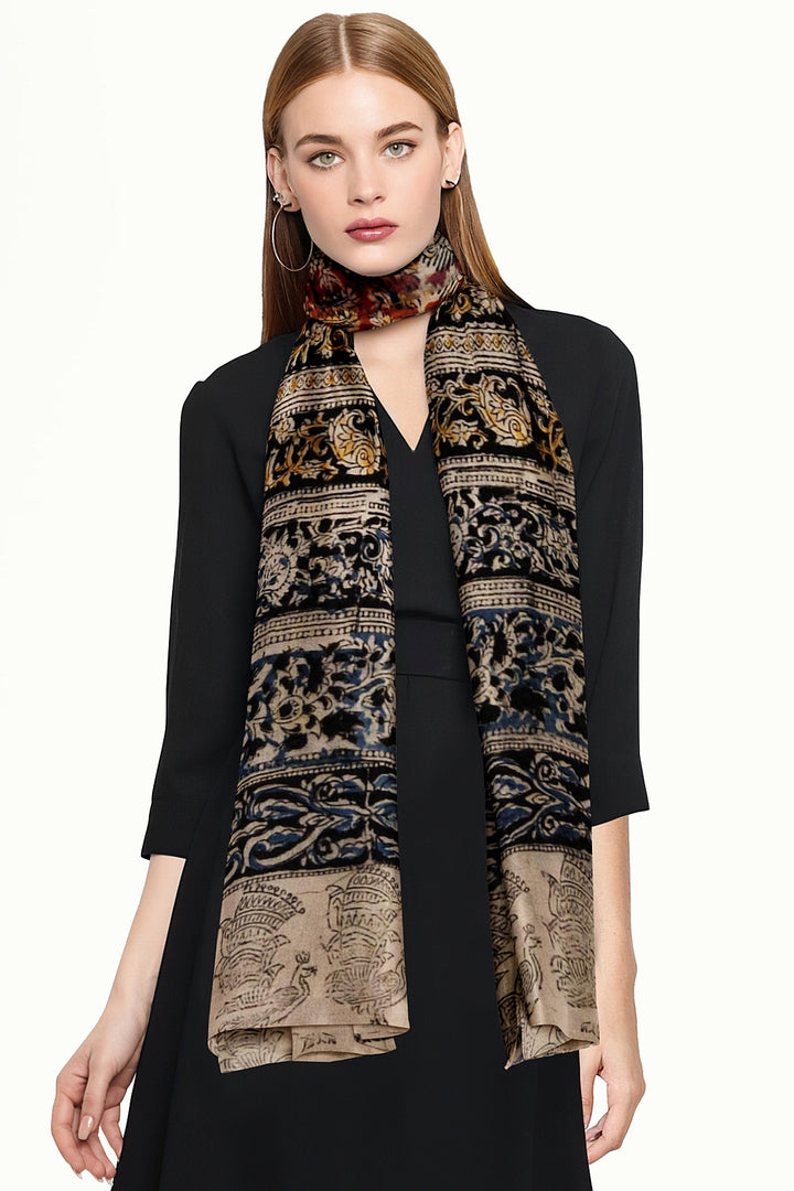 Kalamkari cotton stole