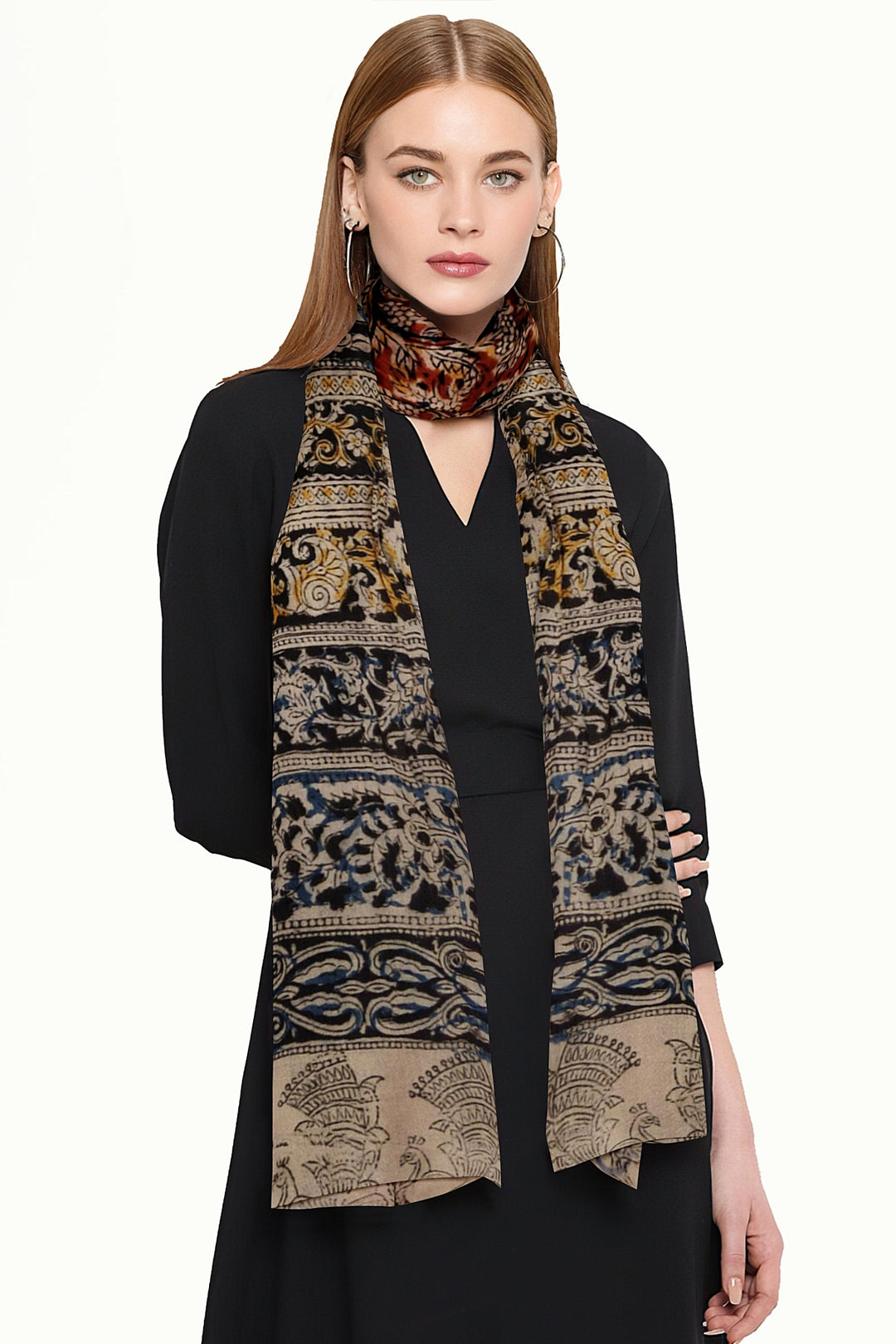 Kalamkari cotton stole
