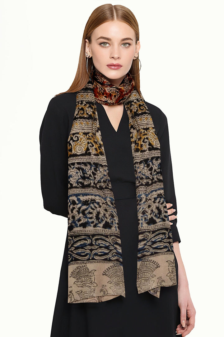 Kalamkari cotton stole