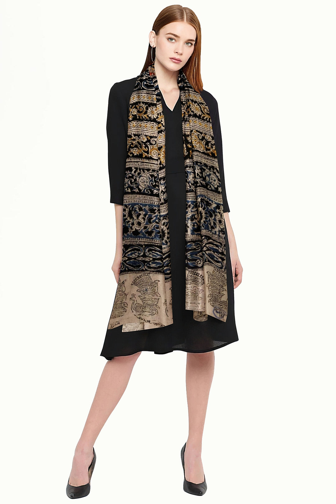 Kalamkari cotton stole